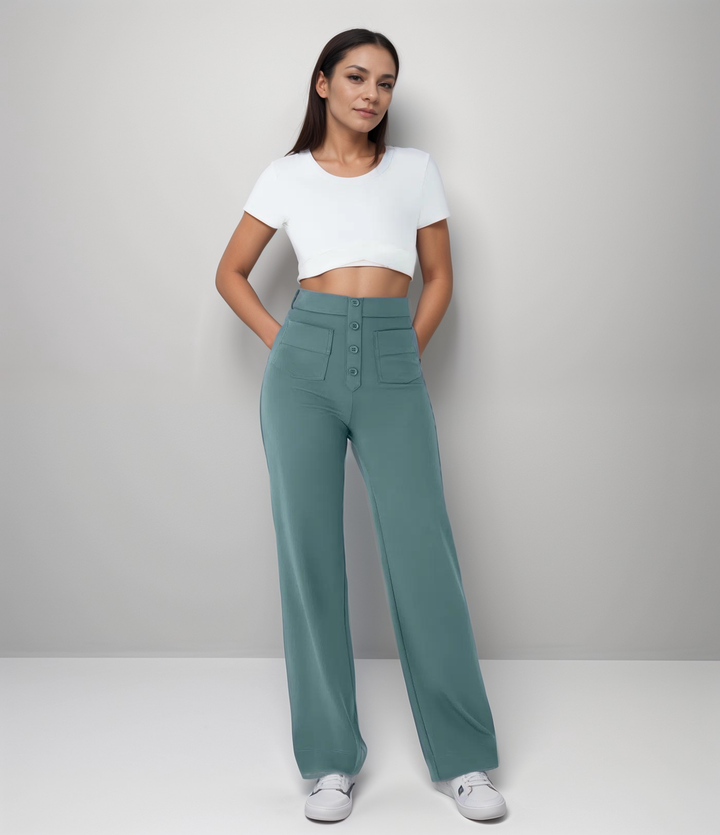 Nova | High Waist Elastic Pants