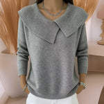 Jennifer™ | Knit Sweater with Soft Collar