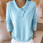 Jennifer™ | Knit Sweater with Soft Collar