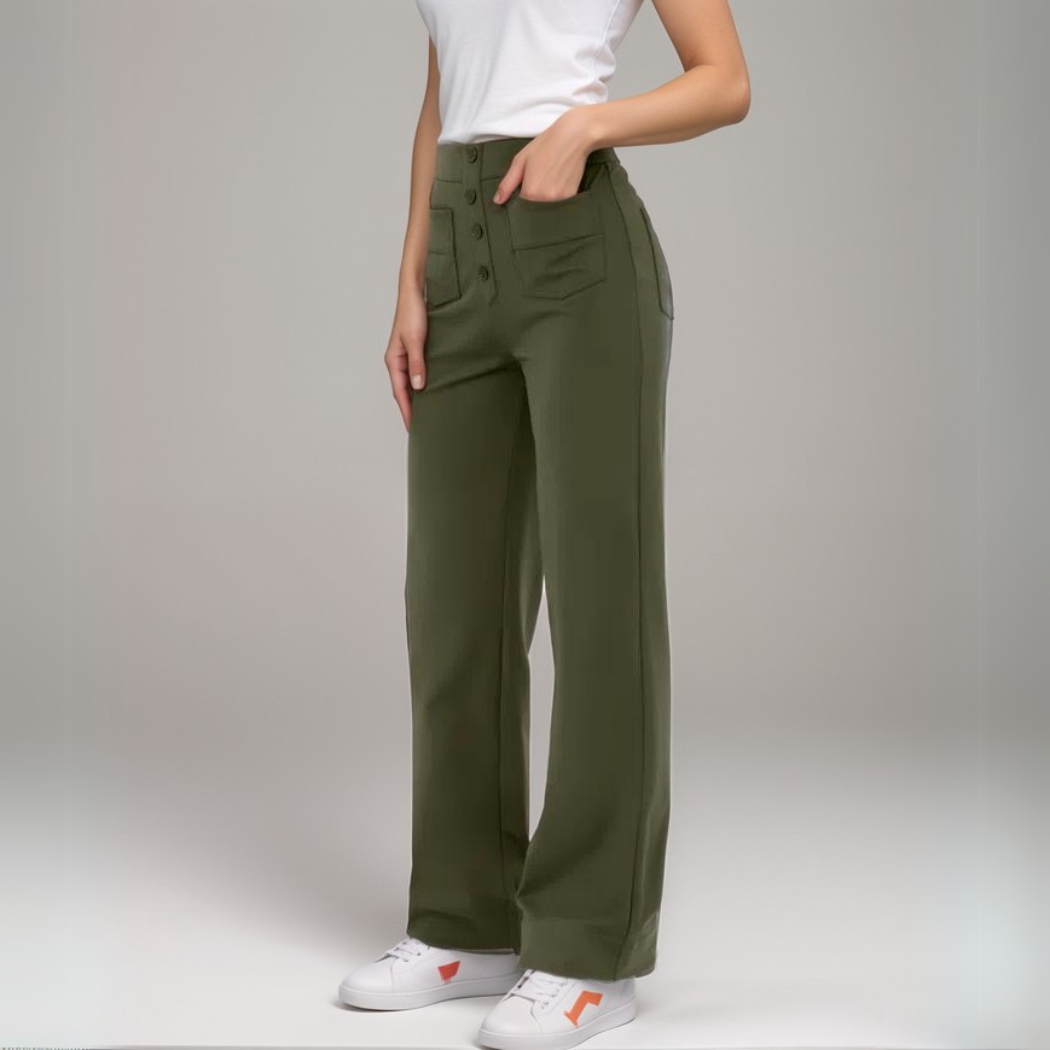 Nova | High Waist Elastic Pants