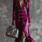 OPRAH™ | Long Maxi Blazer Dress
