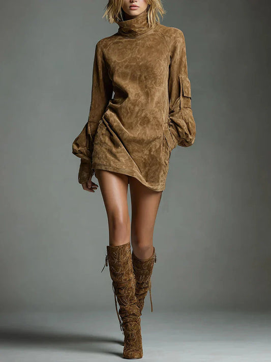 AMELIE™ | Vintage Velvet Mini Dress
