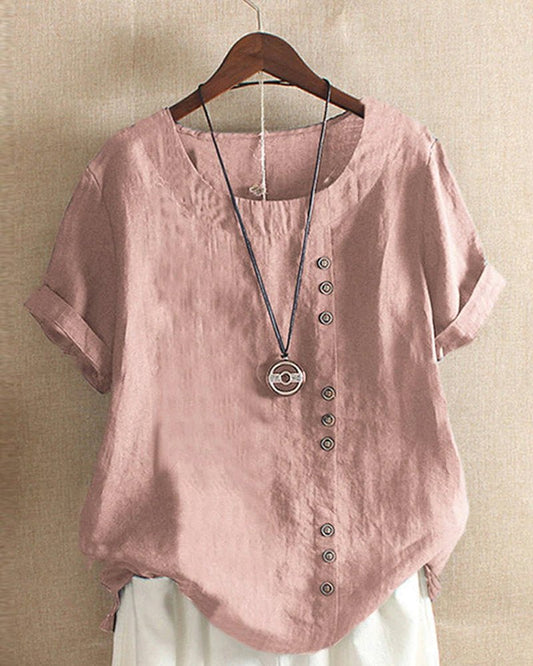 Isabella™ | Relaxed Button Top