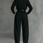 MAISIE™ | High-Waisted Pleated Trousers and Turtleneck Set