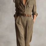 ESME™ | Elegant Brown Tweed Suit