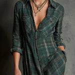ALIANA™ | Green Striped Dress