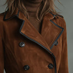 LILY™ | Elegant Suede Long Coat
