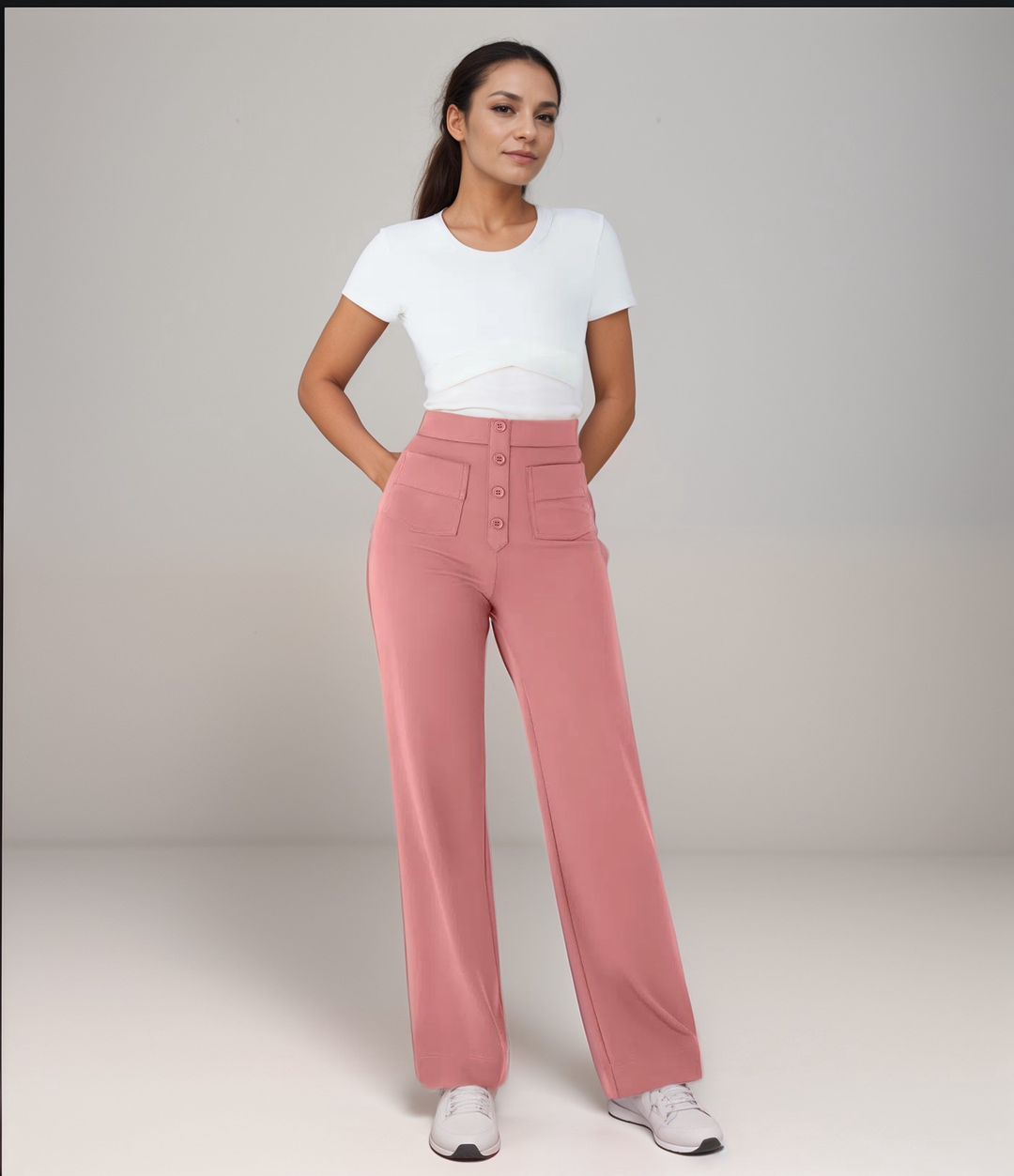 Nova | High Waist Elastic Pants