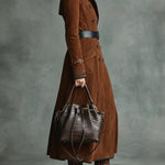 LILY™ | Elegant Suede Long Coat
