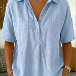 Emily™ | Blouse With Collar And Button