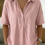 Emily™ | Blouse With Collar And Button