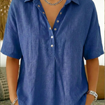 Emily™ | Blouse With Collar And Button