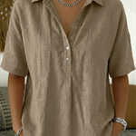 Emily™ | Blouse With Collar And Button