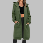 TIOMARA™ - Casual Zip Up Oversized Long Jacket