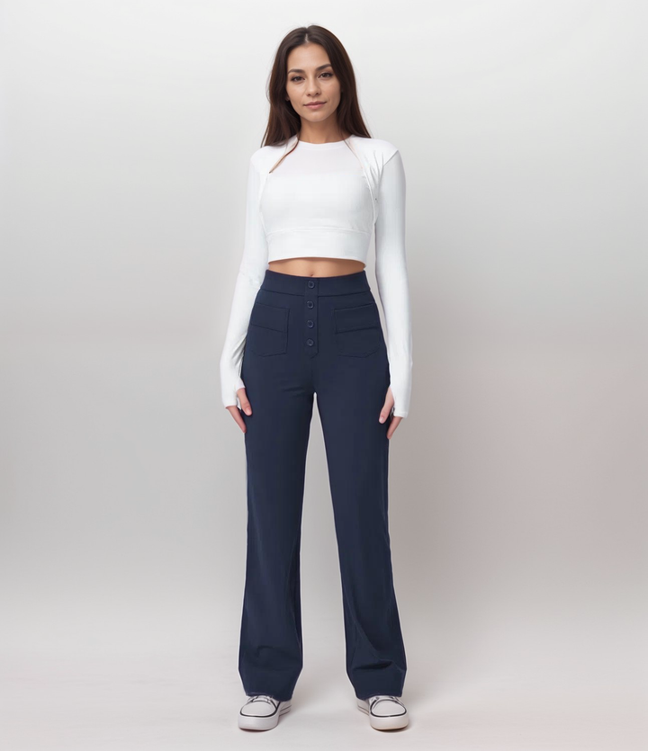 Nova | High Waist Elastic Pants