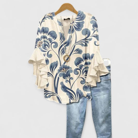 Isabella™ | Ruffle Sleeve Blouse
