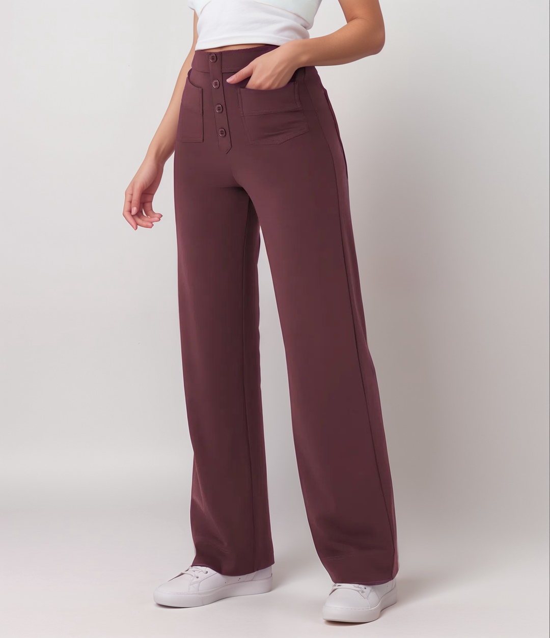 Nova | High Waist Elastic Pants