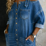 Sophia | Off Shoulder Denim Jumpsuit