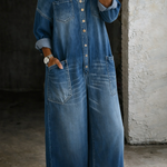 Sophia | Off Shoulder Denim Jumpsuit