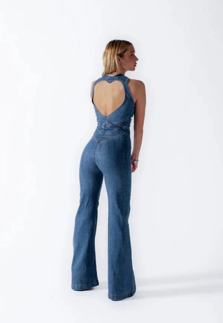 Cupido Heart | Denim Jumpsuit
