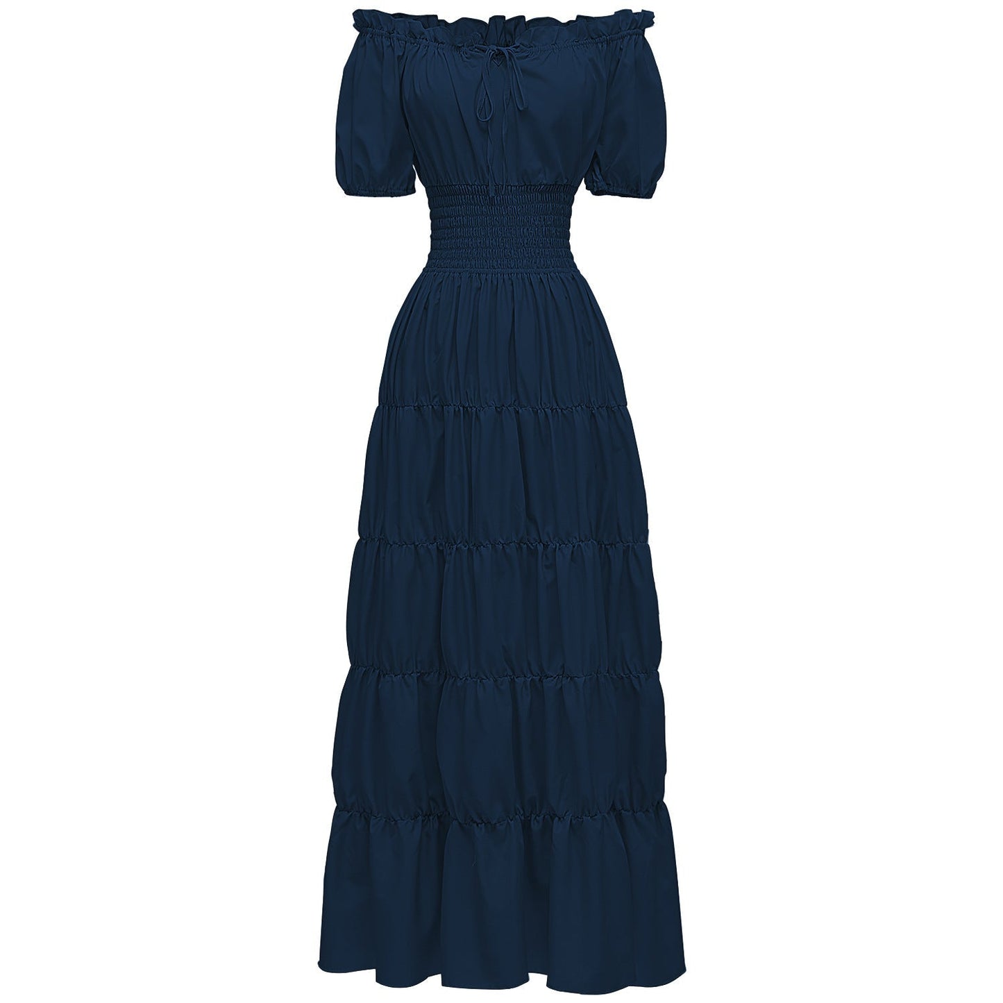 AIZA™ – Classic Corset Long Retro Maxi Dress