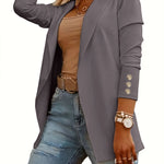 ODIN™ - Casual Long Sleeve Open Front Blazer
