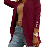 ODIN™ - Casual Long Sleeve Open Front Blazer