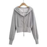 RESLEY™ - Chic Cropped Hooded Zipper Workout Jacket