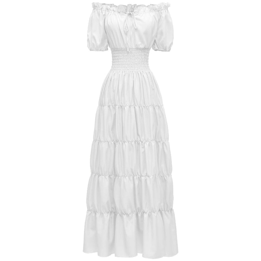 AIZA™ – Classic Corset Long Retro Maxi Dress