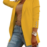 ODIN™ - Casual Long Sleeve Open Front Blazer