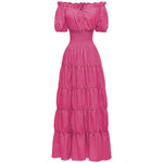 AIZA™ – Classic Corset Long Retro Maxi Dress