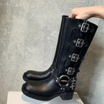 POTENCIANA™ – Classic Buckled Ankle Motorcycle Boots