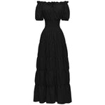 AIZA™ – Classic Corset Long Retro Maxi Dress