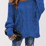 LENNY™ - Chic Off Shoulder Long Sleeve Sweater
