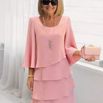 Catherine | Elegant Comfort Ruffle Dress