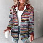 PAIGE™ - Chic Plaid Long-Sleeve Button Down Hooded Jacket