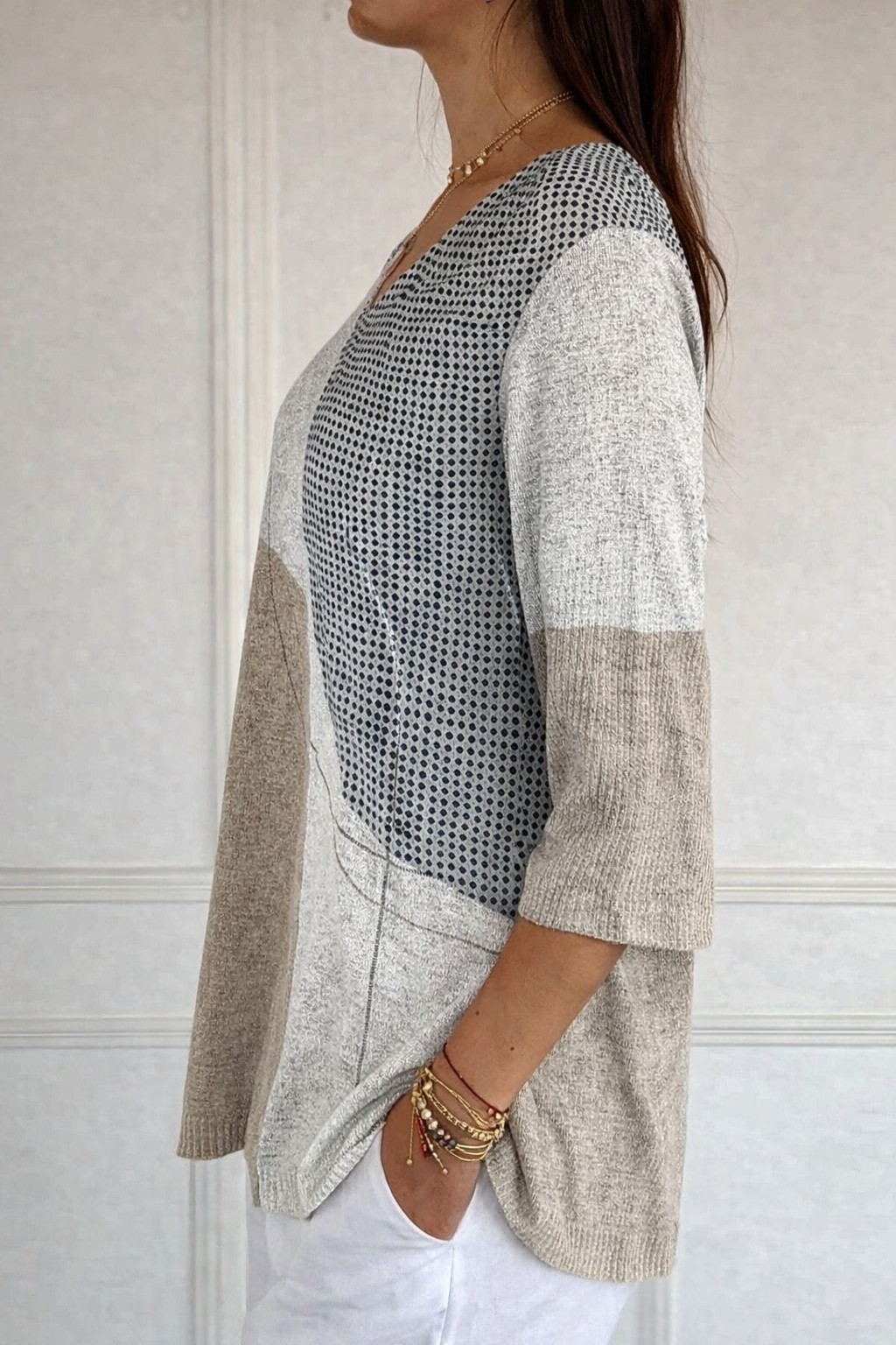 Lisa™ | Women's Casual Knit Sweater with Abstract Geometric Pattern
