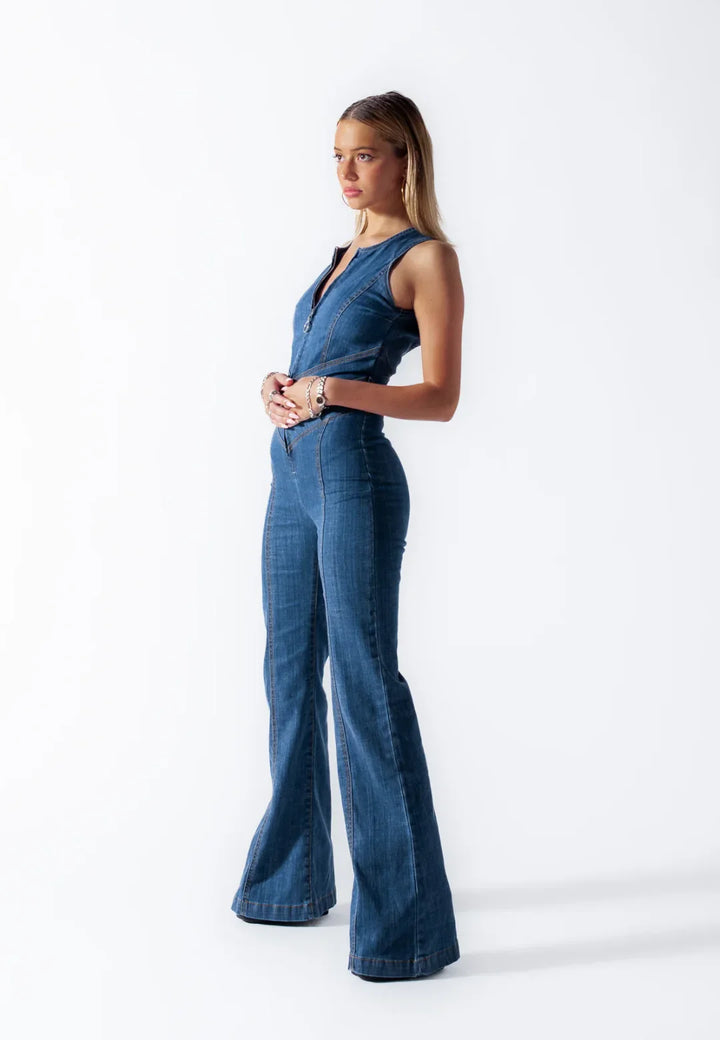Cupido Heart | Denim Jumpsuit