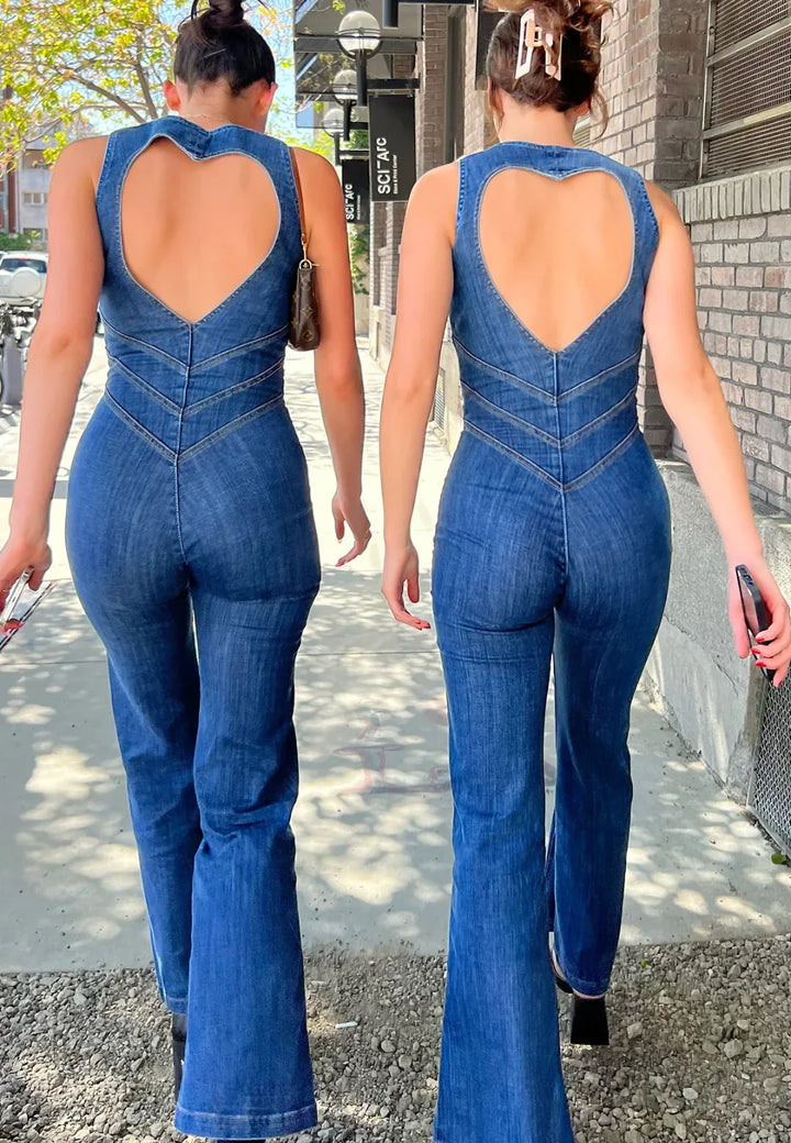 Cupido Heart | Denim Jumpsuit