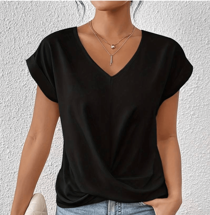 Carla™ | Tummy-Tucking V-Neck Top