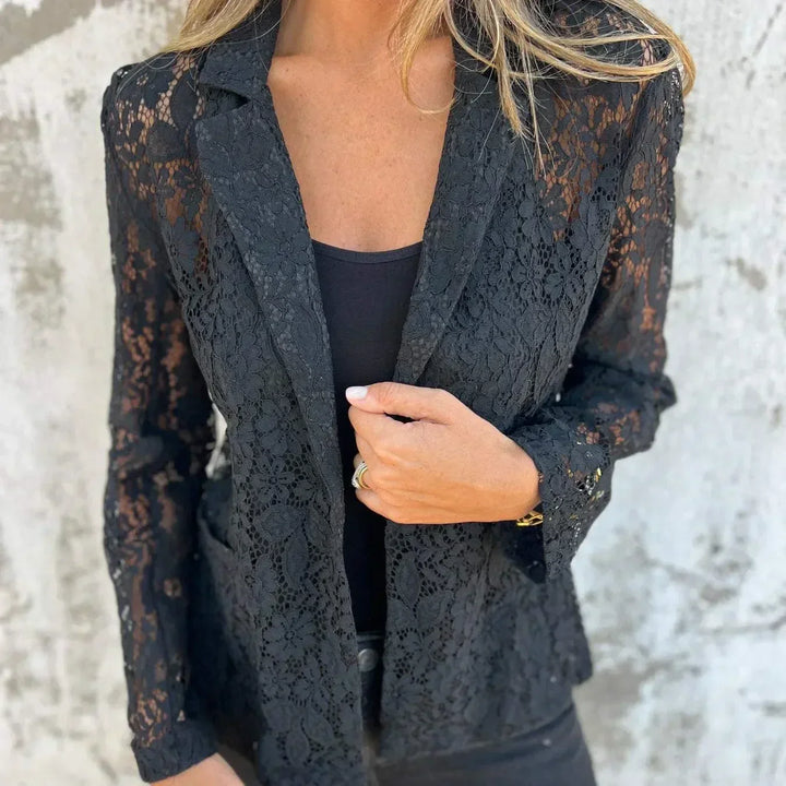 Laura™ | Blazer with Lace Mesh
