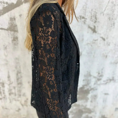 Laura™ | Blazer with Lace Mesh